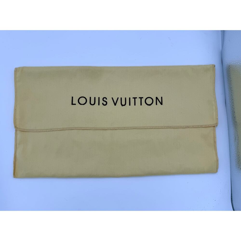 Authentic Vintage Louis Vuitton Yellow Flannel Envelope Dust Bag